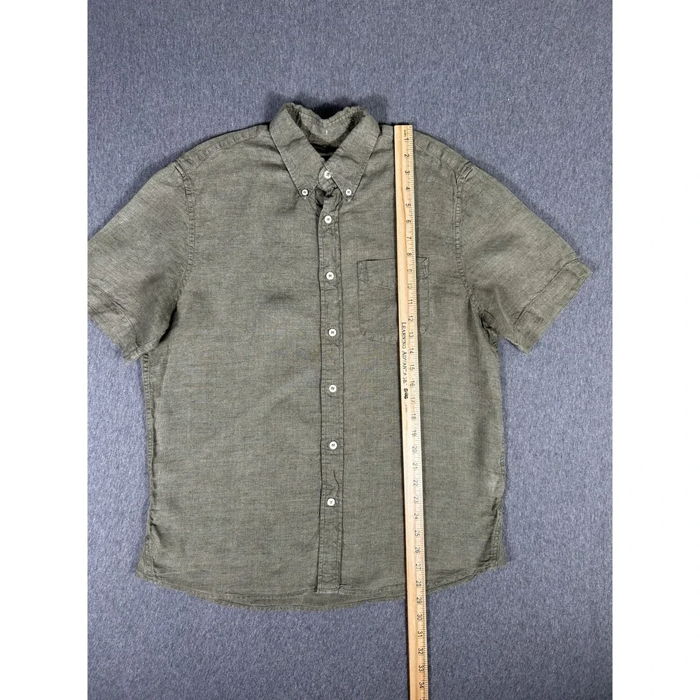 Banana Republic Standard Fit Short Sleeve Linen Shirt M